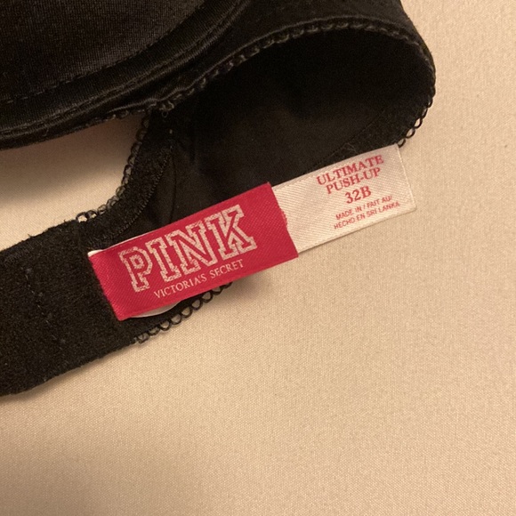 Women’s Victoria’s Secret PINK Black lace Ultimate Push Up with adjustable back - Picture 4 of 4